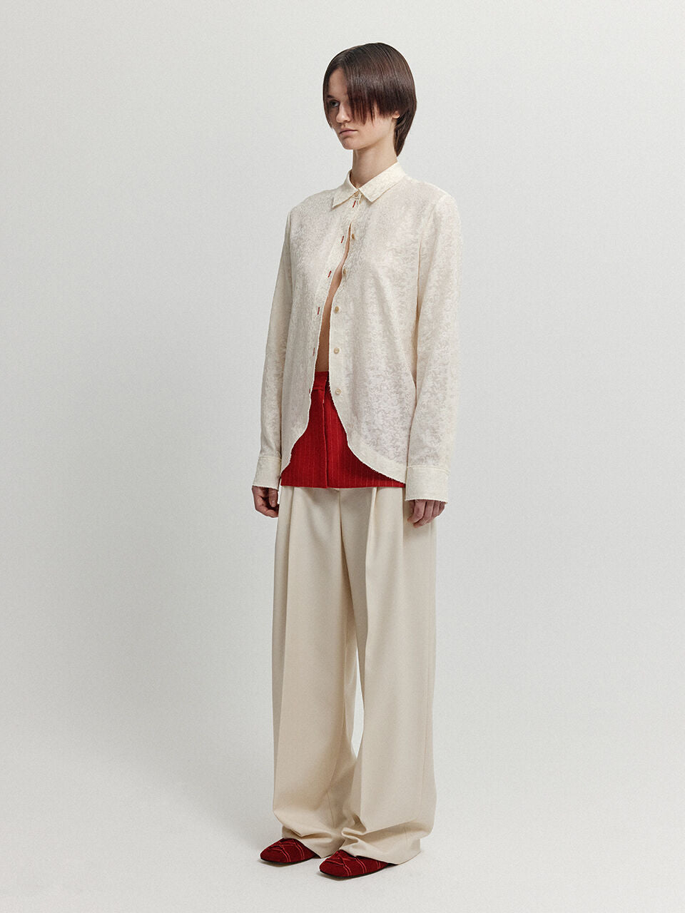 EENK EENK XEBLE Two-Tuck Pants - Ivory