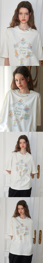 CPGN DTP Angels Short Sleeve T-Shirt Cream