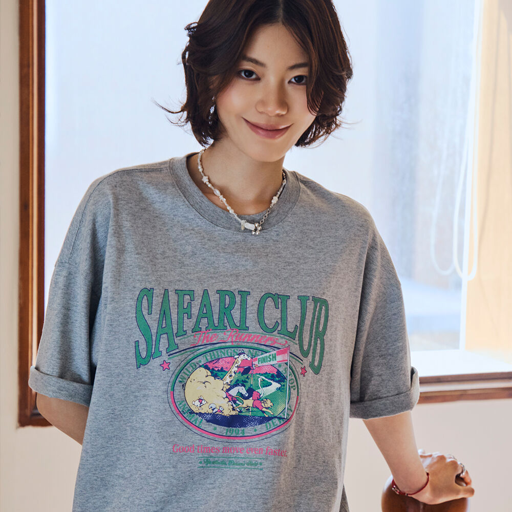 CPGN Safari Club Short Sleeve T-Shirt Gray