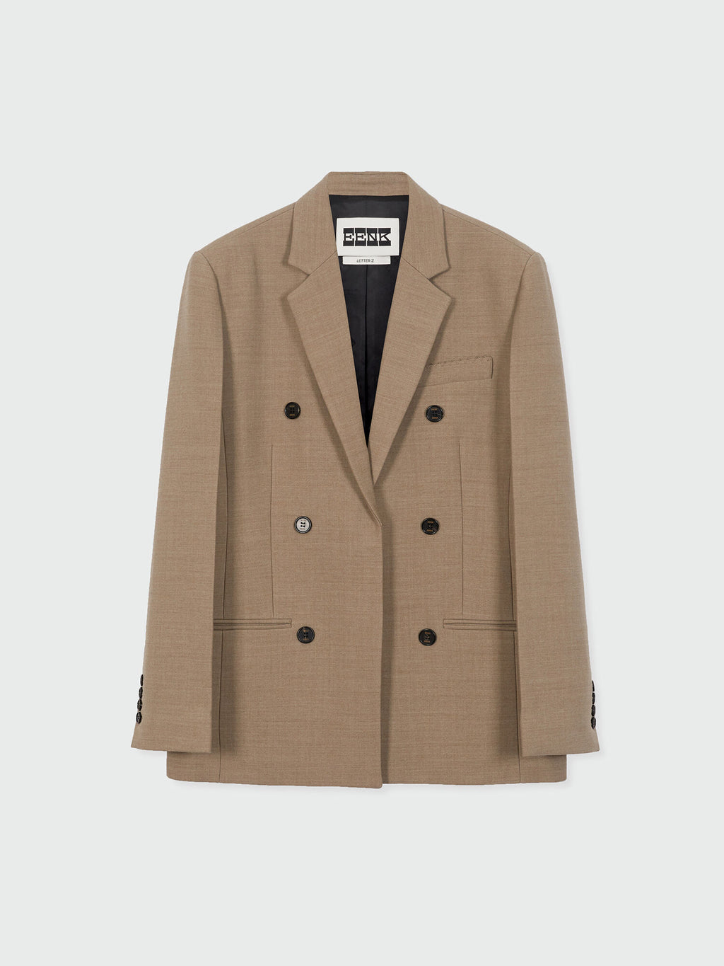 EENK ZELL Single-Breasted Blazer - Beige