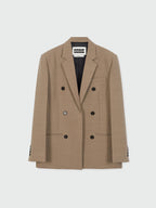 EENK ZELL Single-Breasted Blazer - Beige