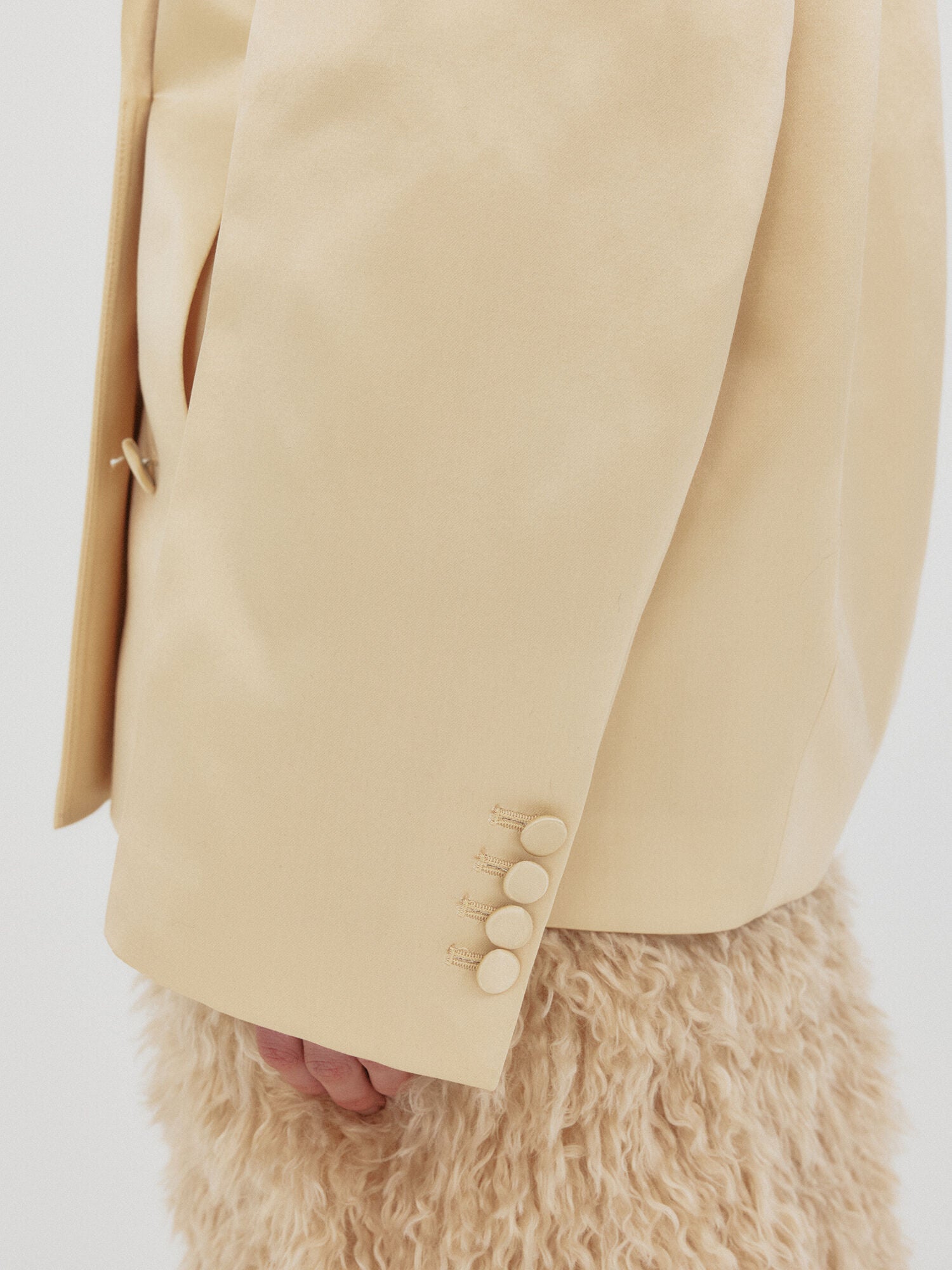 EENK ZEL Double-Breasted Blazer - Yellow