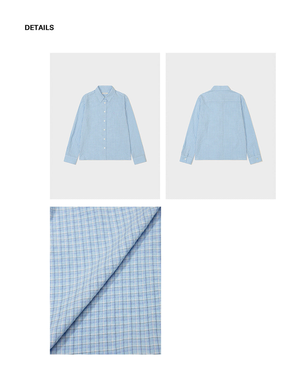 LOW CLASSIC Lc CHECKED REGULAR-FIT SHIRT_SOFT BLUE_LC252SH06B2