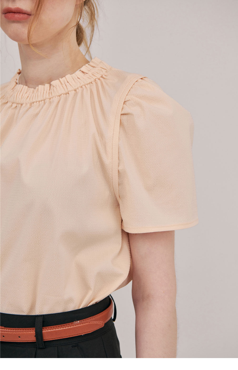 L'AUTRE DE MIN [Add color] Lautre Jane Puff Butter Blouse