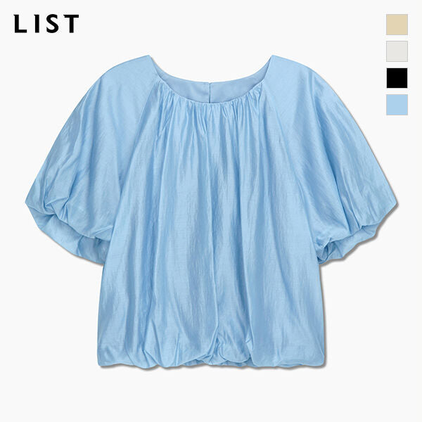 LIST Shirring volume crop blouse_TWWBLQ62050