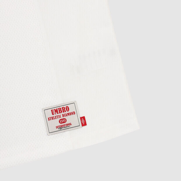 UMBRO Chant Mesh Women's Graphic Short Sleeve T-Shirt Ivory UR322CRS74