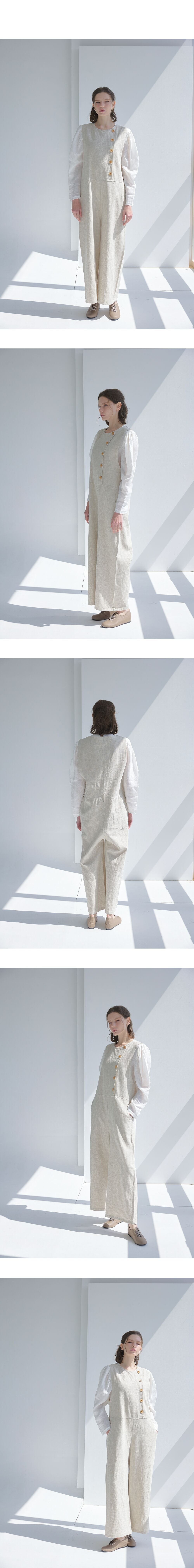 homeropero homeropero linen overall jumpsuit