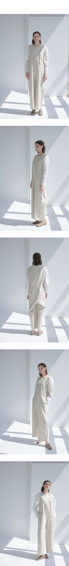 homeropero homeropero linen overall jumpsuit