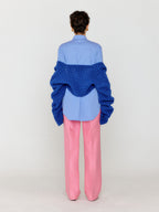 EENK EENK VOLERO Bolero Knit Cardigan - Blue