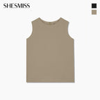 SHESMISS Round neck sleeveless blouse_SWWBLQ22120