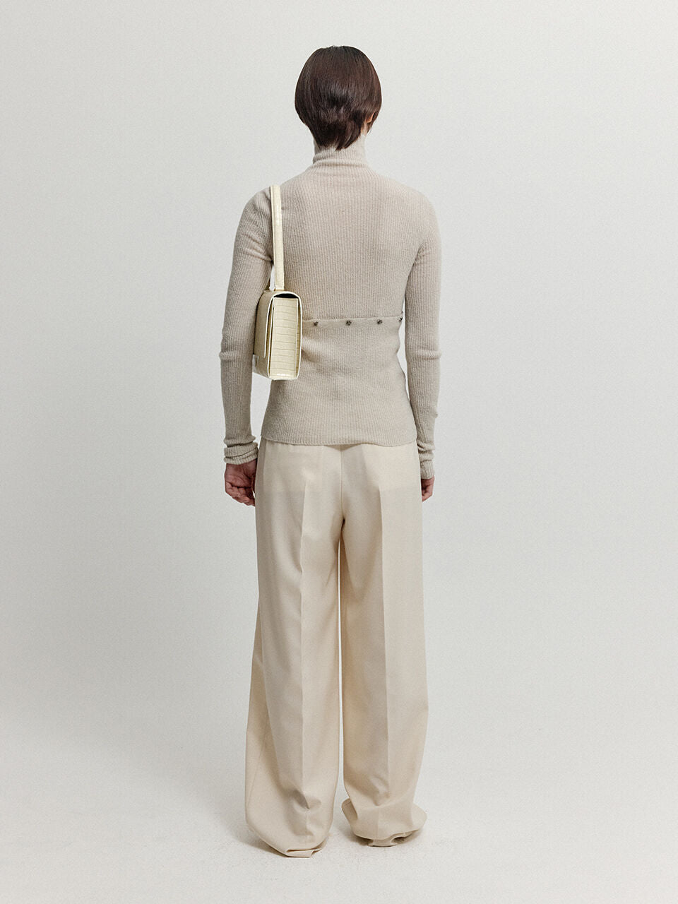 EENK EENK XEEP Separable Knit Turtleneck - Beige