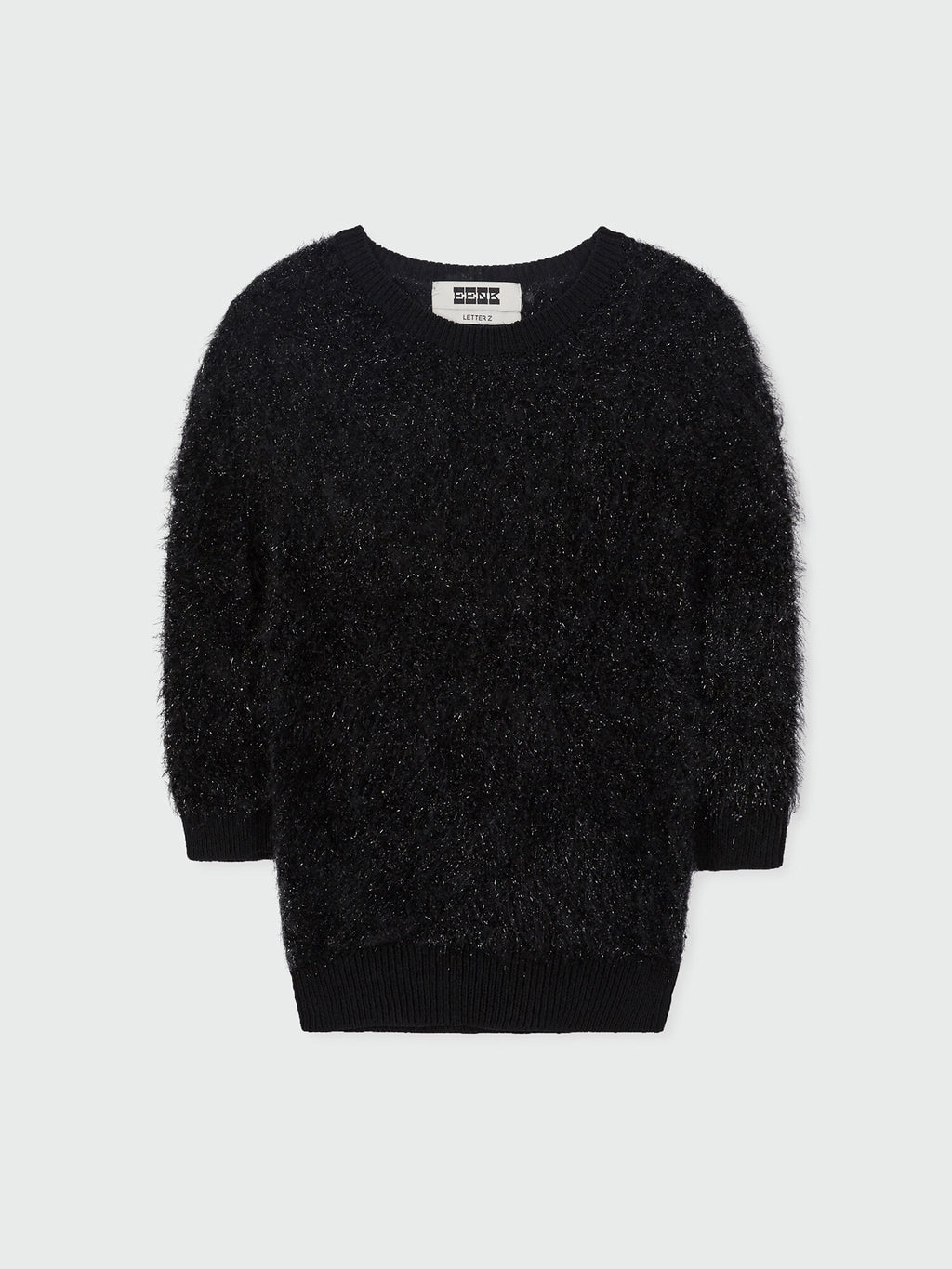 EENK ZIGGIE Short Sleeve Knit Top - Black