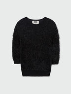 EENK ZIGGIE Short Sleeve Knit Top - Black