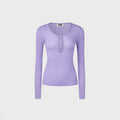 EENK Round Neck Knit Top - Lavender