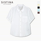 SISTINA Cotton striped pocket shirt_AWWSTQ21160
