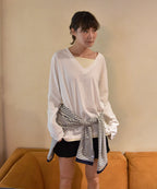 SAYUU Pure Layered T-Shirt White