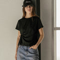 KNOWN BETTER Side tuck strap T-shirt [KNSS03TS10]_Black