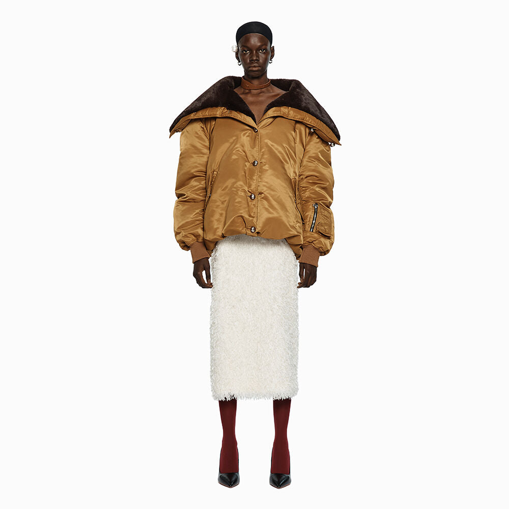 YCH NYLON DOWN JACKET CAMEL (W24OT0071CM)