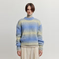 EENK EENK XARA Gradation Striped Knit Pullover - Yellow/Purple