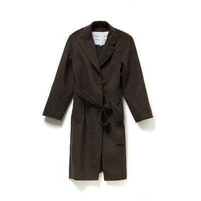 Proenza Schouler Coat Dark Brown Melange