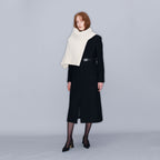 YCH SINGLE-BREASTED BELTED COAT BLACK (W23OT018BK)