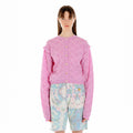 EENK EENK UKEE Logo Jacquard Knit Cardigan - Light Pink