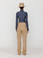 EENK EENK T-Shirt VOL Pattern Turtleneck Top