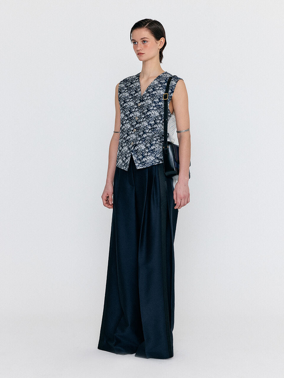 EENK EENK WIVA Double-Belted Vest - Navy Multi