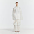 EENK YET Triple Layered Long Skirt - Ivory