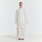 EENK YET Triple Layered Long Skirt - Ivory