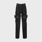 YCH LAYERED JEANS GREY (W23DB702GY)
