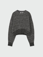 EENK ZABELLE Mockneck Textured Knit Pullover - Black/White