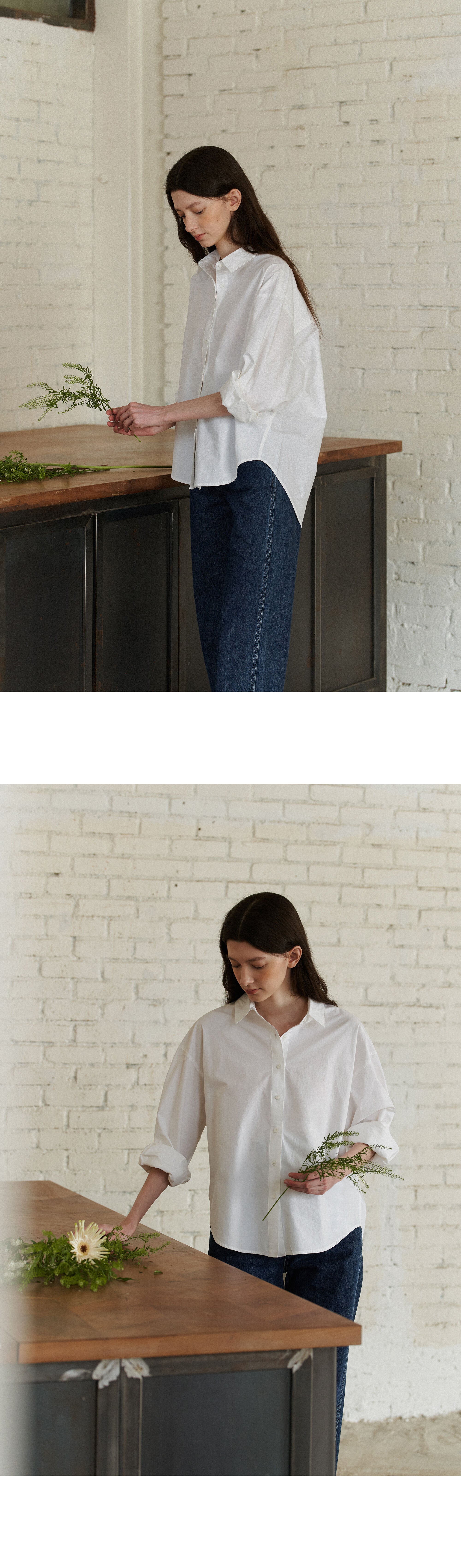 ANDNEEDS Loose shirt (white)