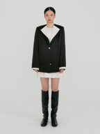 EENK ZUIEL Wide Lapel Jacket - Black