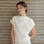 MOMET Powder Crinkle Draping Tea Cream