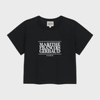 MARITHÉ+FRANҪOIS GIRBAUD W CLASSIC LOGO CROP TEE black