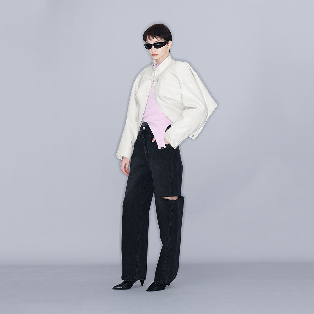 YCH ASYMMETRIC TOP PINK (W23TO905PK)