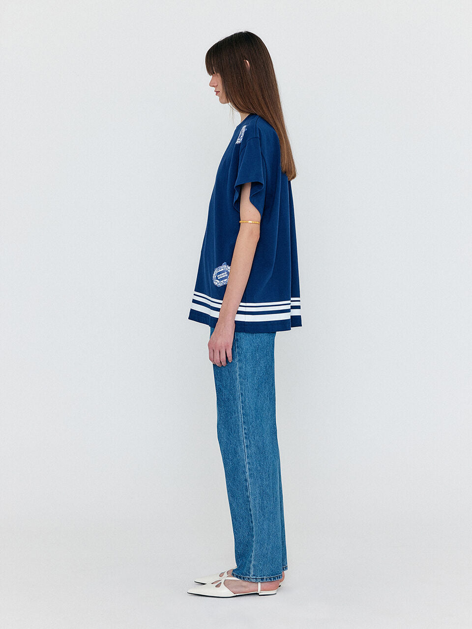EENK WACKY Oversized Graphic T-Shirt - Navy