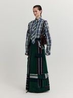 EENK EENK XEBBY Maxi Wrap Skirt - Green Multi