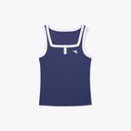 diadora Cross coat square neck sleeveless BLUE