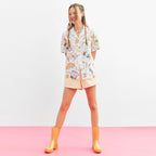 JUNEJUNE SPACE Painting Shirts_Ivory