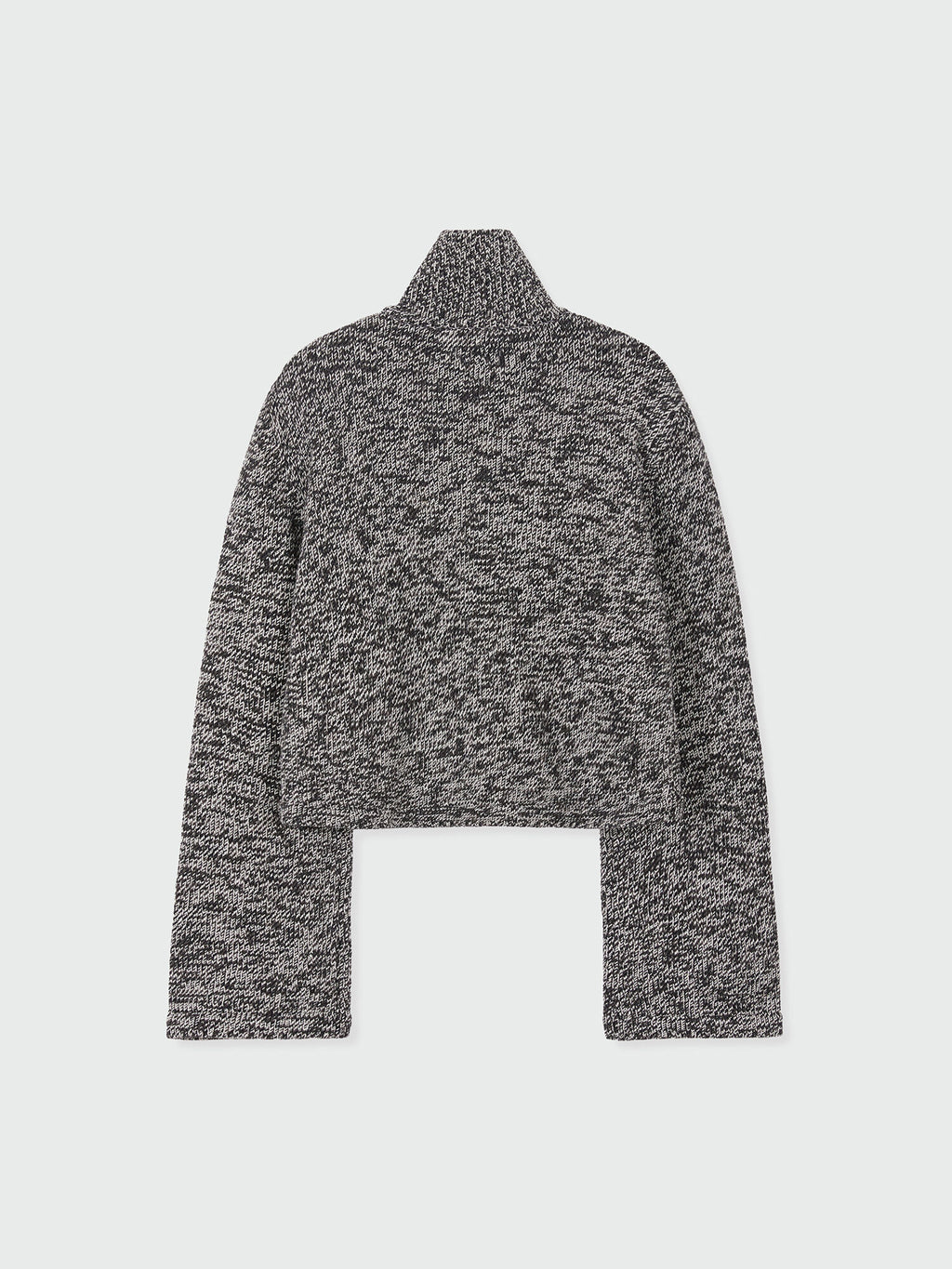EENK ZAZZI Collared Knit Cardigan - Black/White