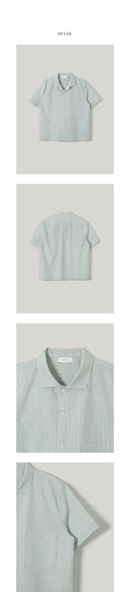 ANDNEEDS Seer short sleeve shirt (green)