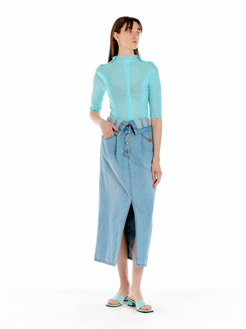 EENK UN Half Sleeve Jersey Top - Mint