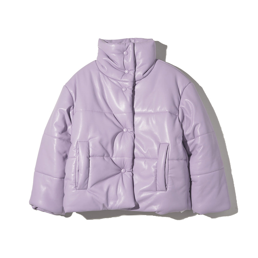 NANUSHKA Nanushka HIDE Vegan Leather Puffer Jacket - Lilac (NW22FWOW01043)