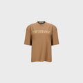 YCH STAY STRANGER-PRINTED TSHIRT BROWN (F24TO9231BR)