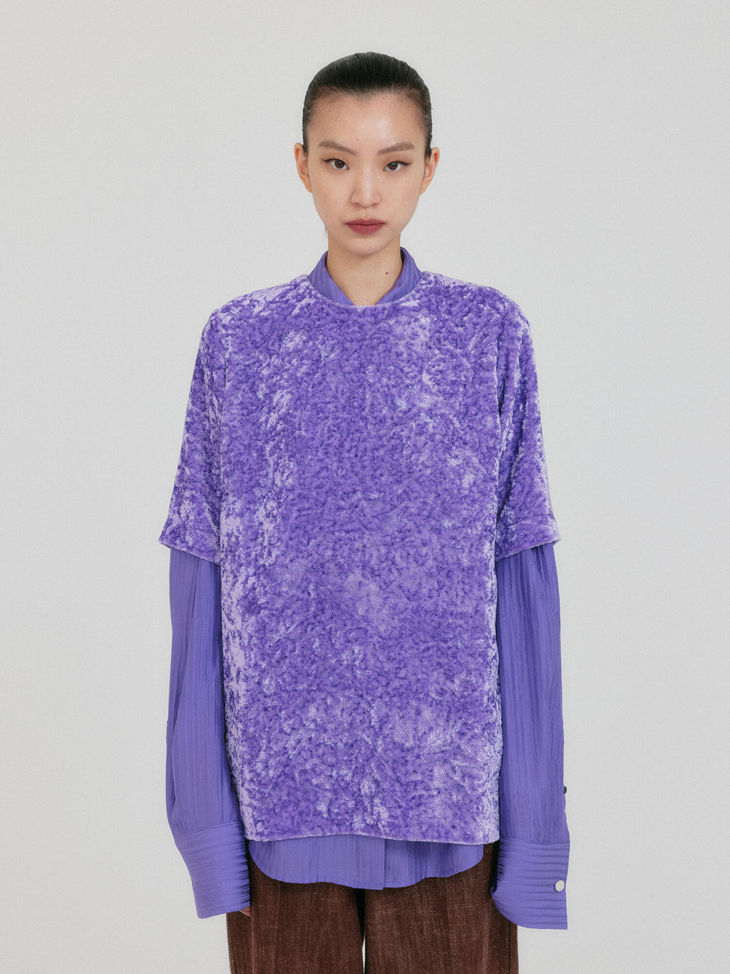 EENK ZANN Button-Back Top - Purple