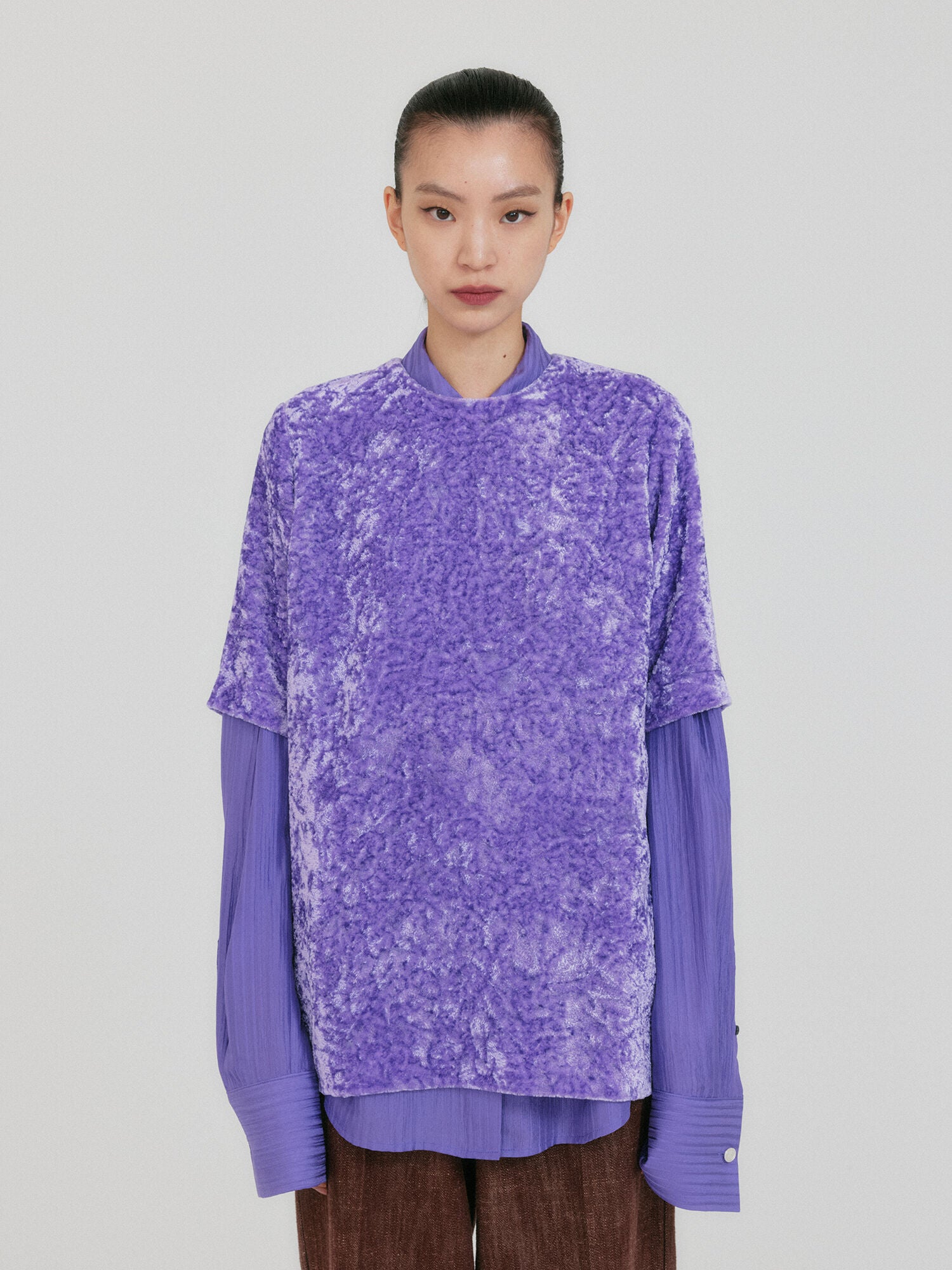 EENK ZANN Button-Back Top - Purple