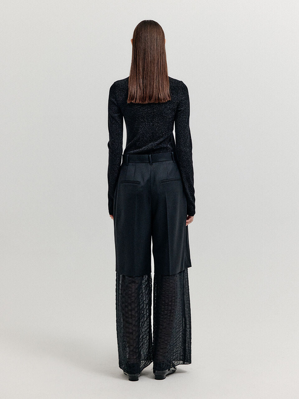 EENK EENK XAVA Turtleneck Jersey Top - Black