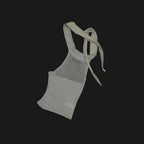 VERSO Color-Block Scarf Halter-Neck Top